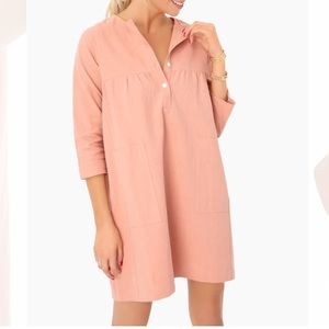 Salmon Fallon Dress-Pomander Place-S